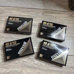 Maxell HS-8/112 Helical-Scan 8mm Data Cartridges - NEW Lot Of 4
